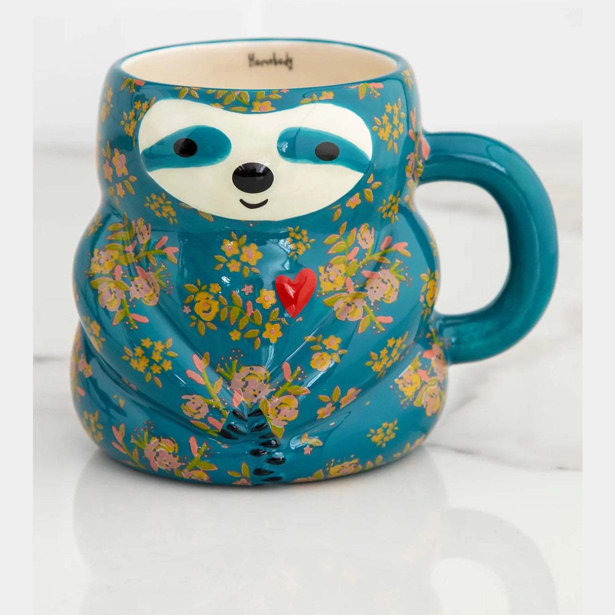 Folk Art Coffee Mug - Sylvia The Sloth - Thumbnail 3