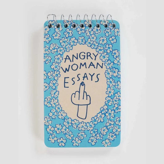 Angry Woman Essays 3x5 Spiral Notebook