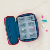 Getaway Daily Pill Case - Pink Neon Green