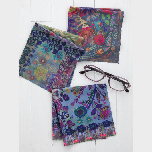 Eyeglass Cleaner Cloths, Set of 3 - Border Folk Garden