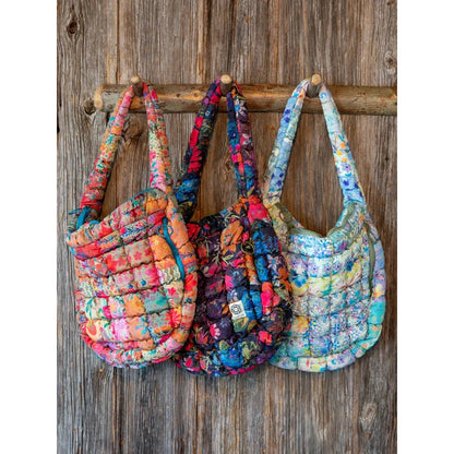 Puffy Fit-It-All Bag - Pink Floral Patchwork
