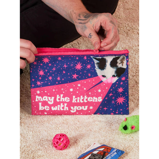 May The Kittens Be With You Zipper Pouch - The Feral Market