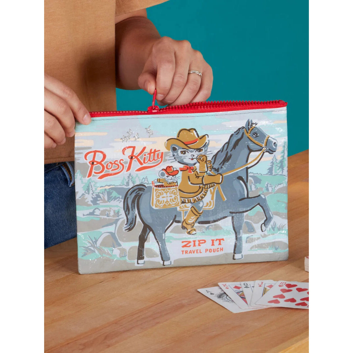 Boss Kitty Zipper Pouch - Thumbnail 3