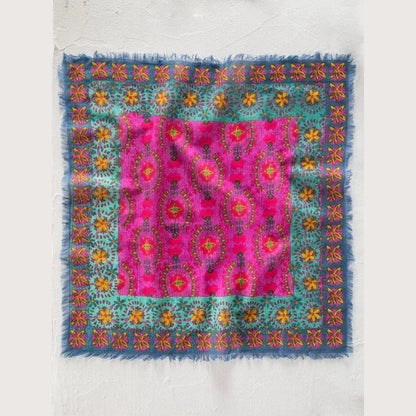 Printed Bandana - Cream Floral - The Feral Market