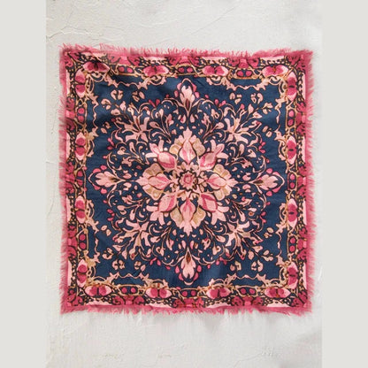 Printed Bandana - Cream Floral - The Feral Market