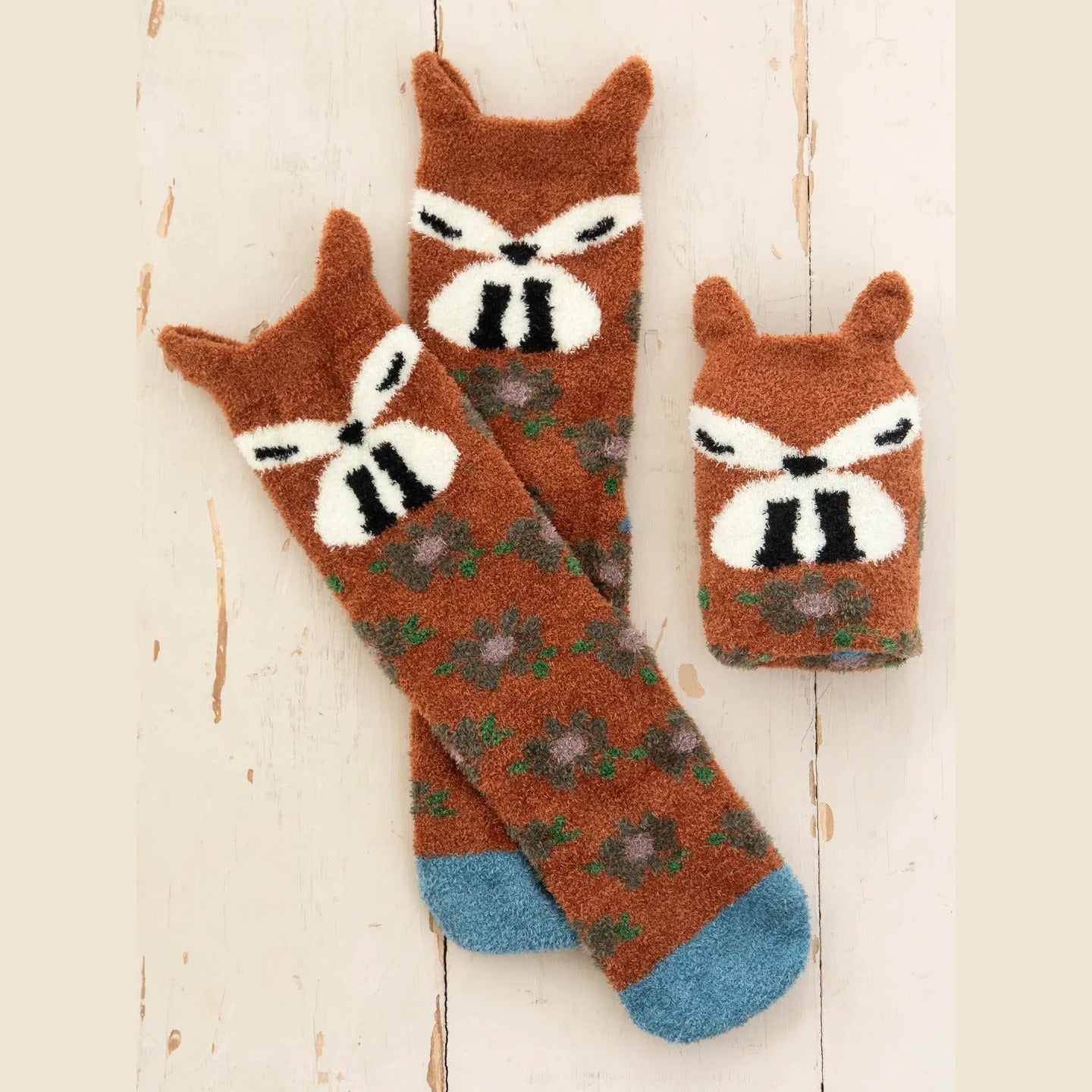 Cozy Socks - Rust Fox