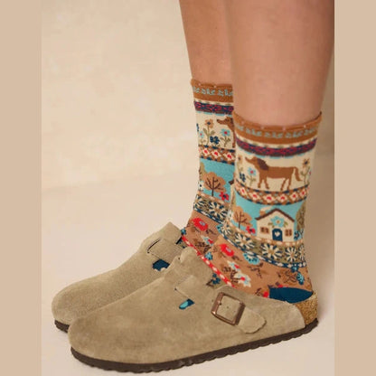 Boxed Boho Sock, Set of 3 - Dog