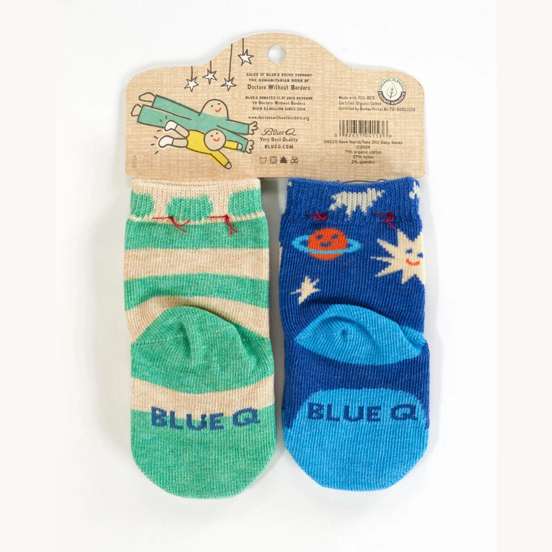 Might Save The World/ Where's A Good Place To Take A Shit Around Here? Baby Socks - The Feral Market