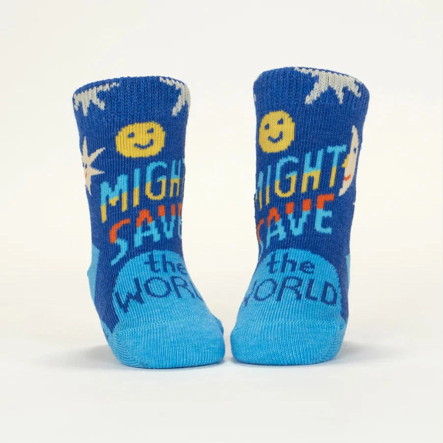 Might Save The World/ Where's A Good Place To Take A Shit Around Here? Baby Socks - The Feral Market