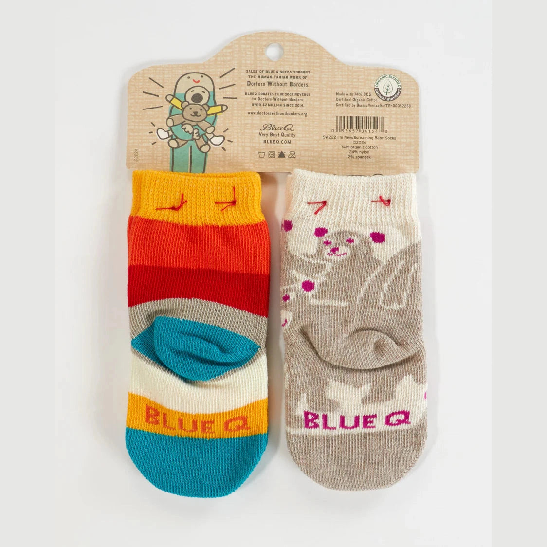 Hello I'm New Here/ Have You Ever Tried Screaming??? Baby Socks - The Feral Market