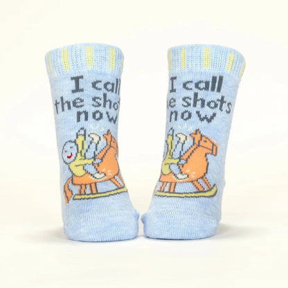I Call The Shots Now/ It's Baby Time Baby Socks - The Feral Market