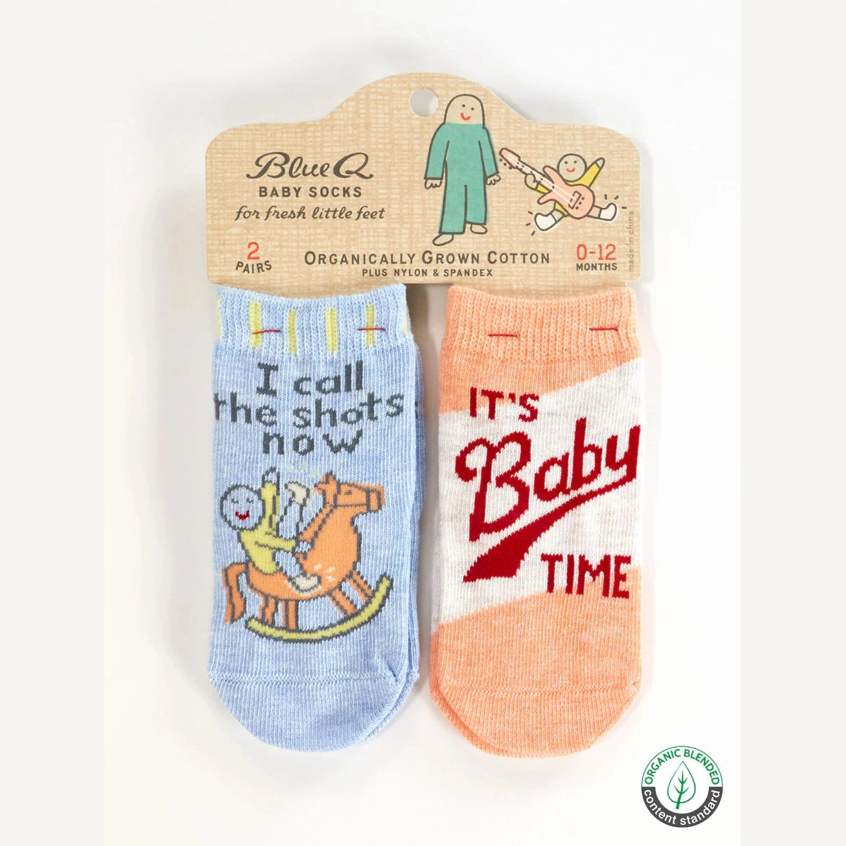 I Call The Shots Now/ It's Baby Time Baby Socks - The Feral Market