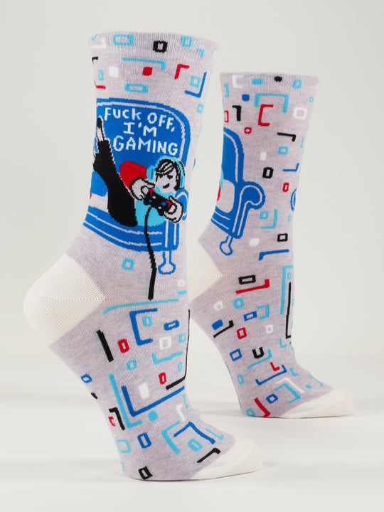 Fuck Off, I'm Gaming Crew Socks