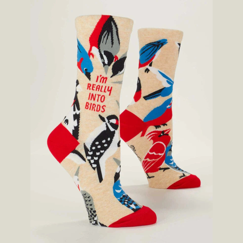 Really Into Birds Crew Socks - The Feral Market