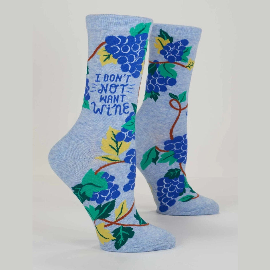 Don't Not Want Wine Crew Socks - The Feral Market