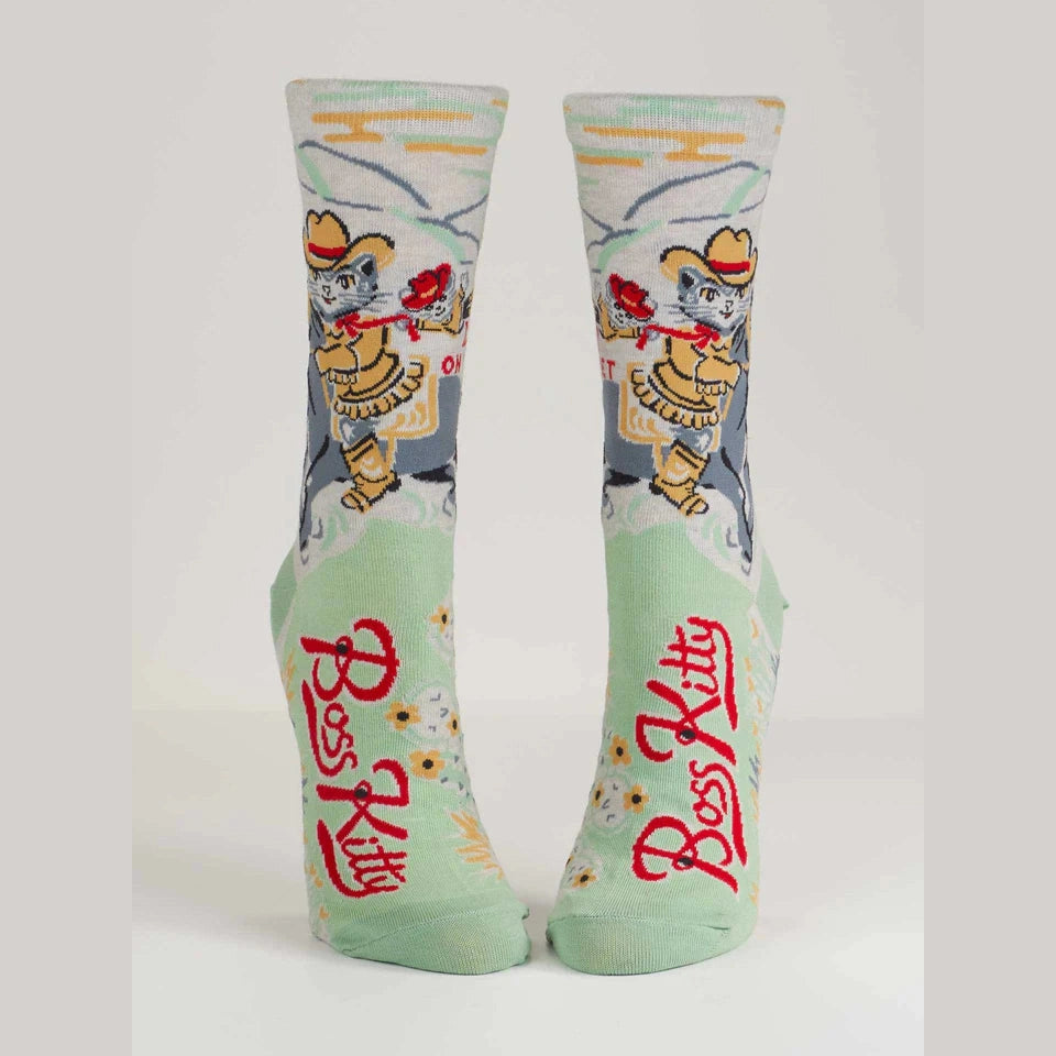 Boss Kitty Crew Socks - The Feral Market