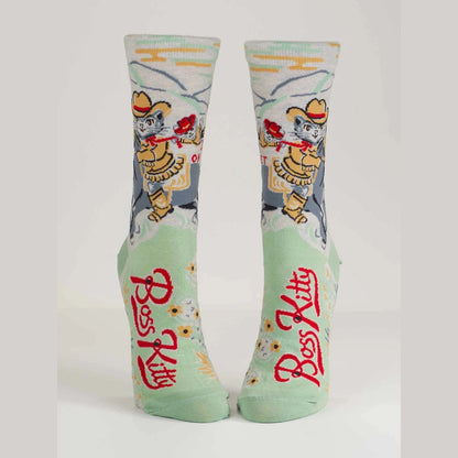 Boss Kitty Crew Socks - The Feral Market