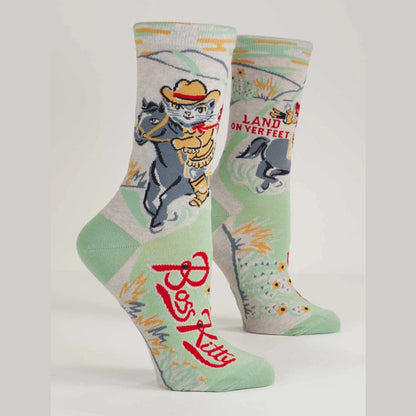 Boss Kitty Crew Socks - The Feral Market