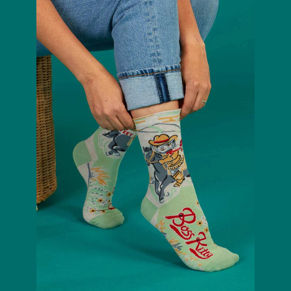 Boss Kitty Crew Socks - The Feral Market