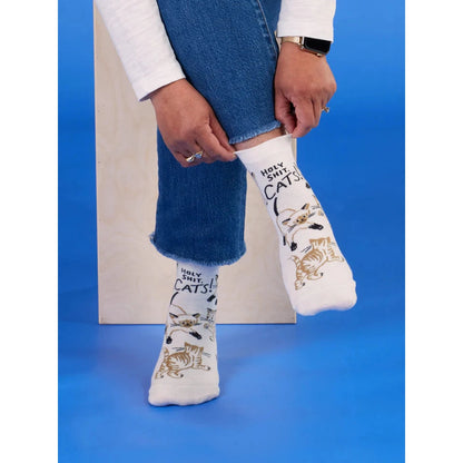 Holy Shit. Cats! Crew Socks - The Feral Market