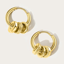 Gold Rings Mini Hoop Earrings