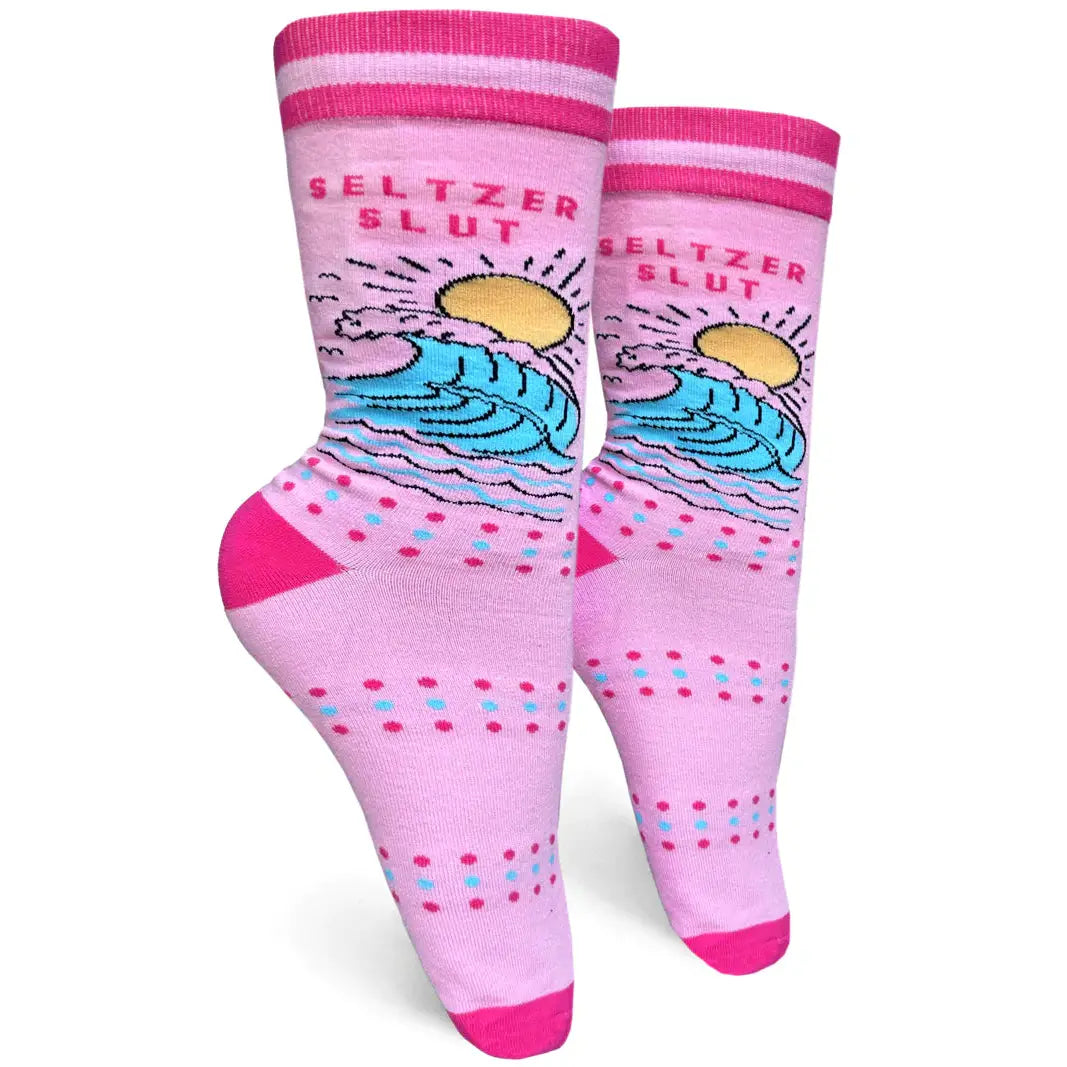 Seltzer Slut Womens Crew Socks