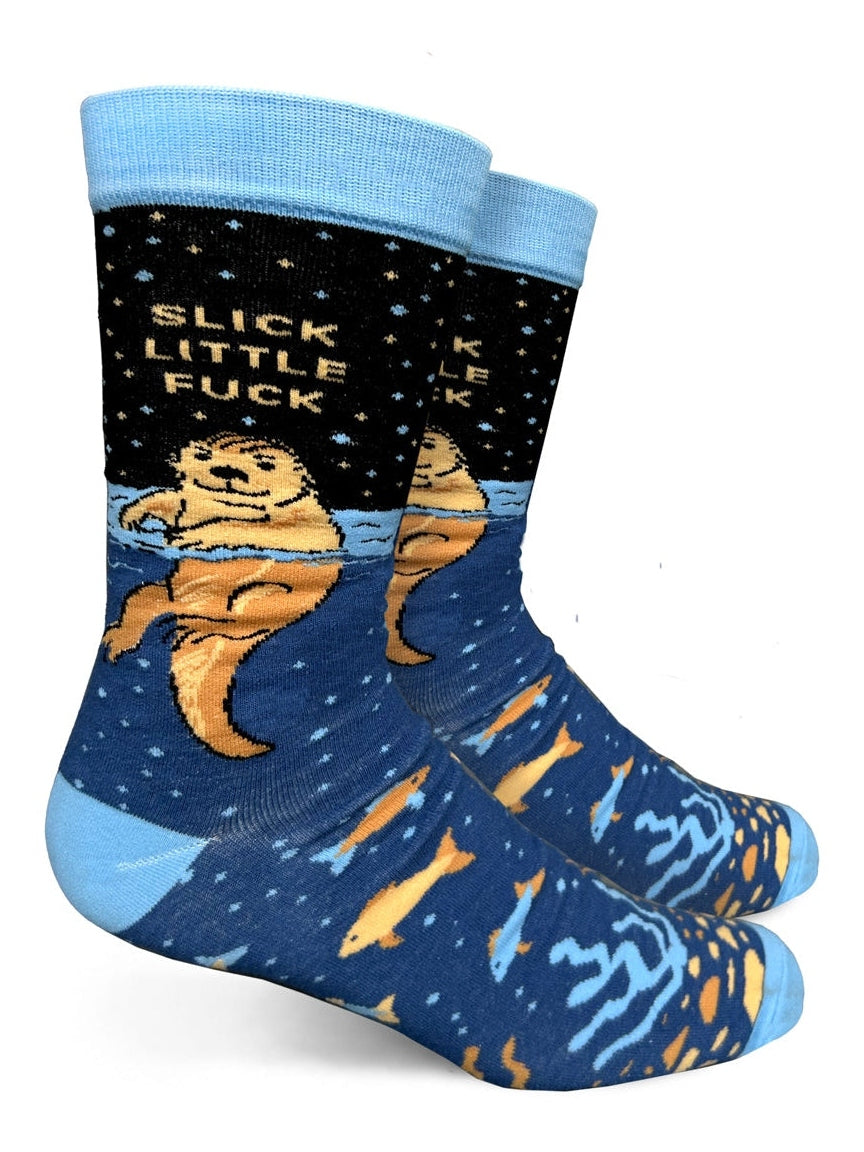 Slick Little Fuck Mens Crew Socks