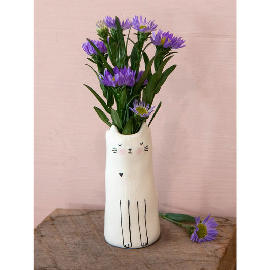 Cutest Little Bud Vase - Cat