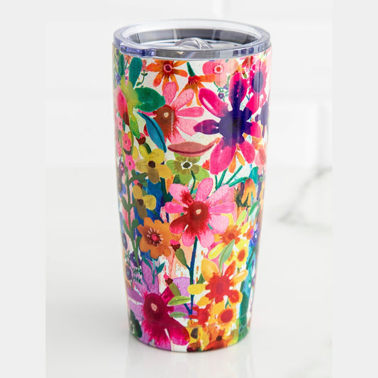 Stainless Steel Tumbler - Watercolor Floral