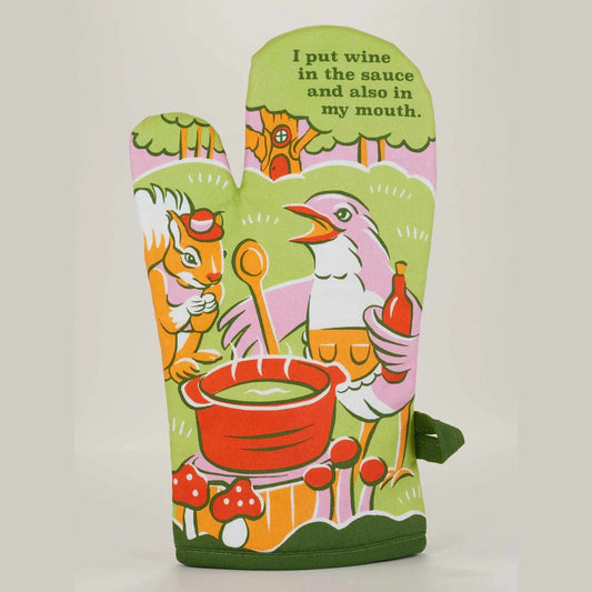 Wine In My Mouth Oven Mitt