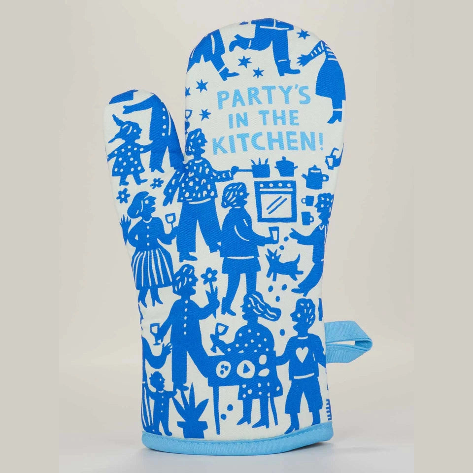 Party's In The Kitchen! Oven Mitt - The Feral Market