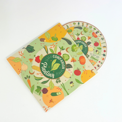 Companion Planting Spinner Card – Garden Guide for Thriving Crops & Natural Pest Control