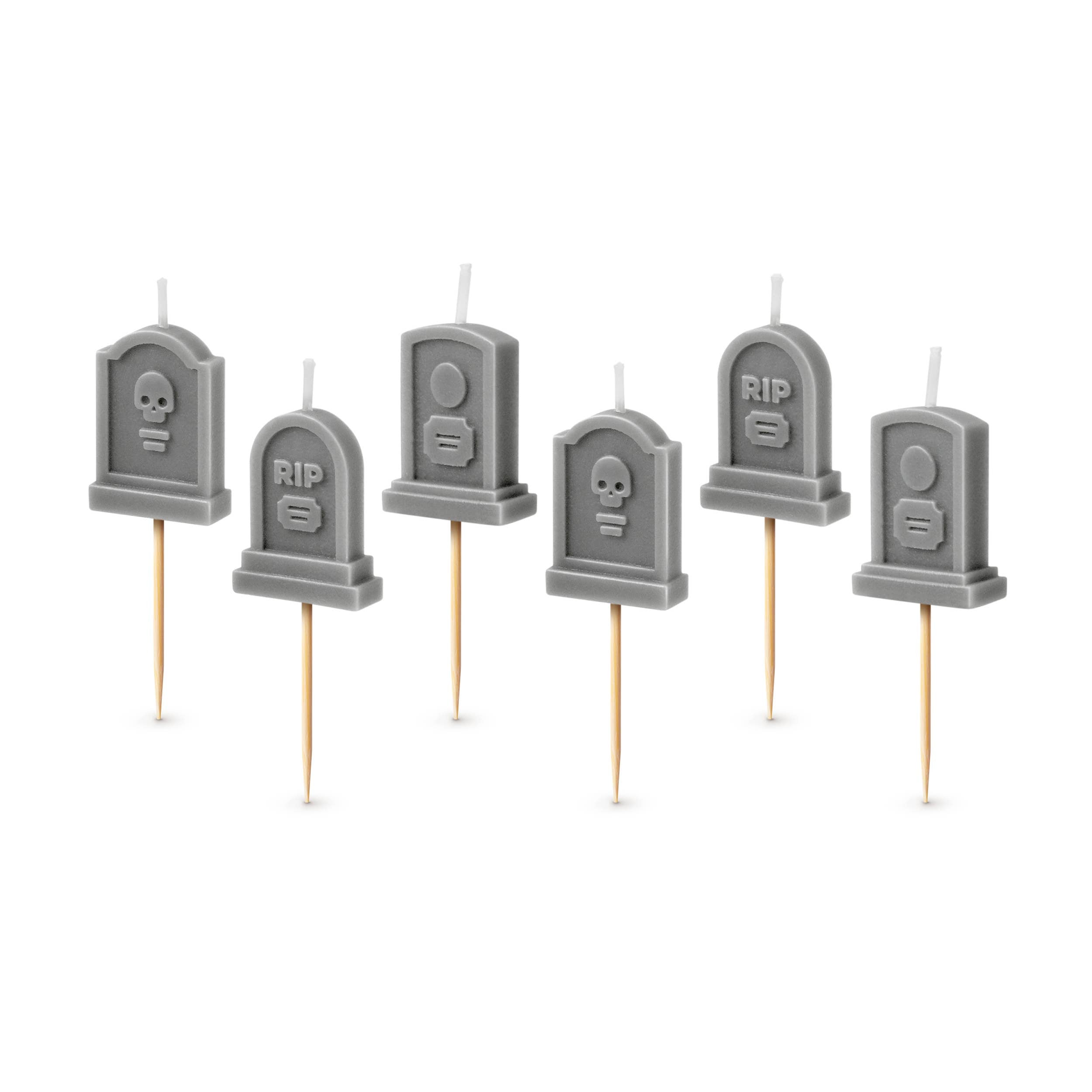 FAREWELL PARTY Tombstone Candles - Set of 6 - Thumbnail 4