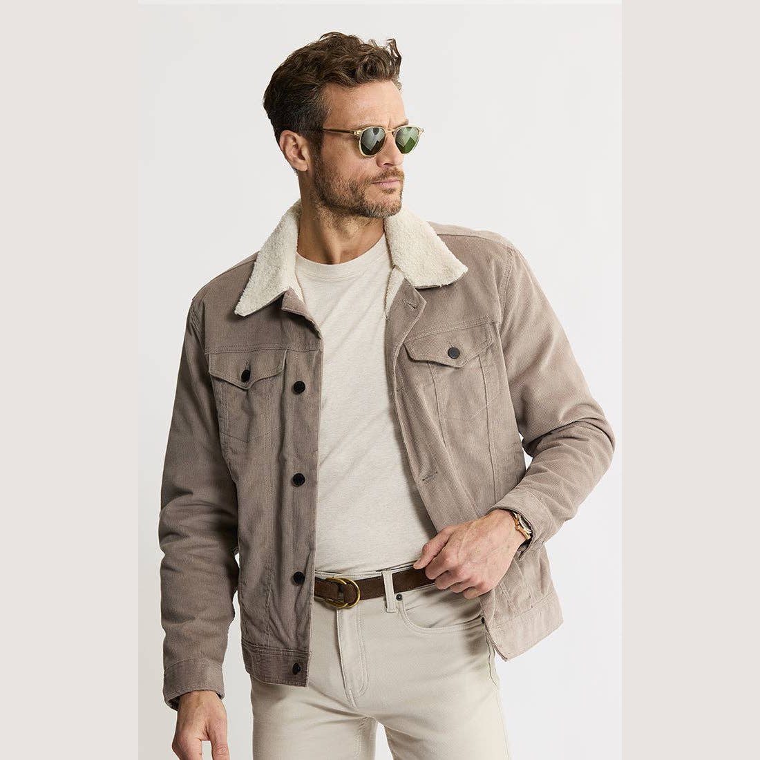 Sherpa Lined Corduroy Trucker Jacket - The Feral Market