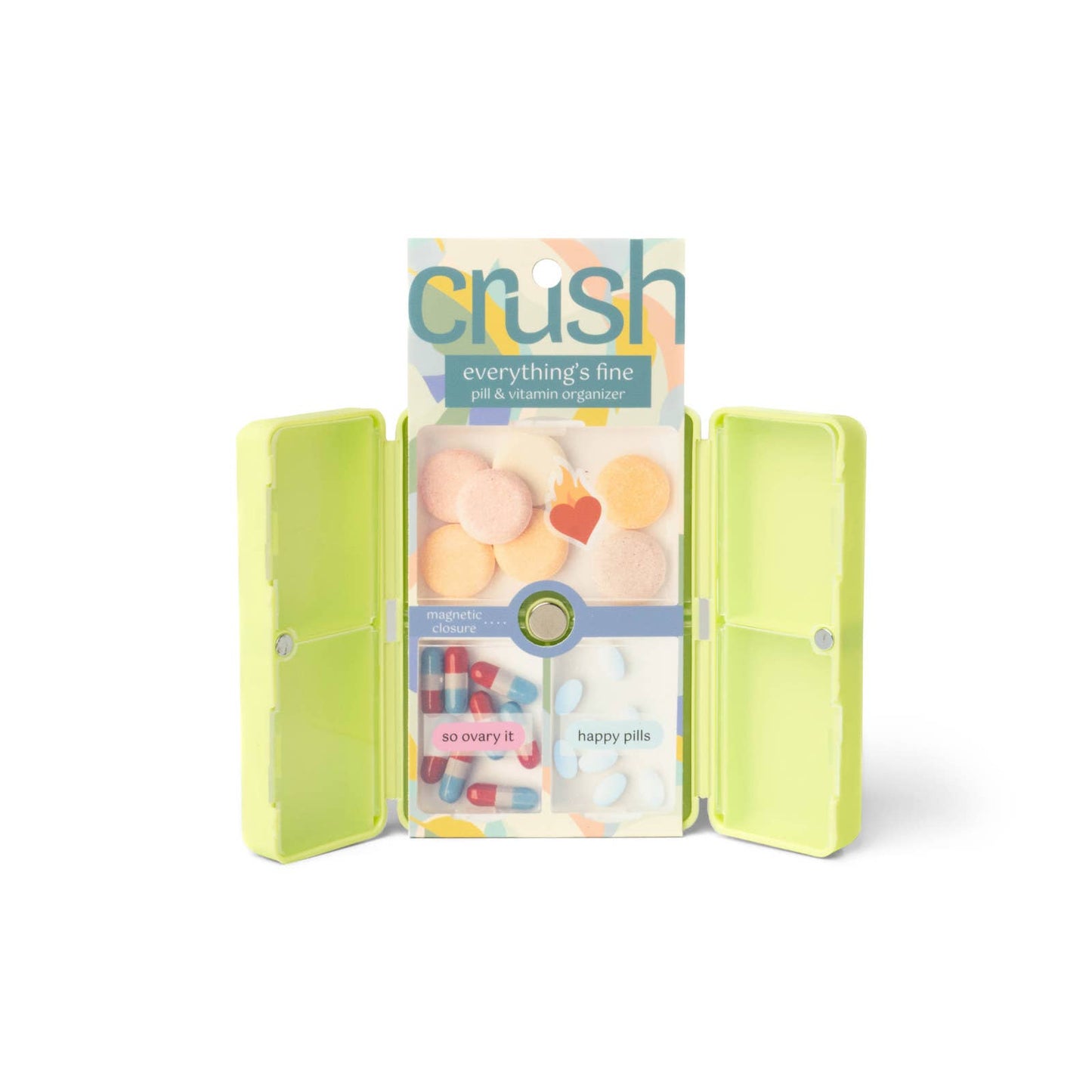 Crush Everything's Fine Pill & Vitamin Case - The Feral Market
