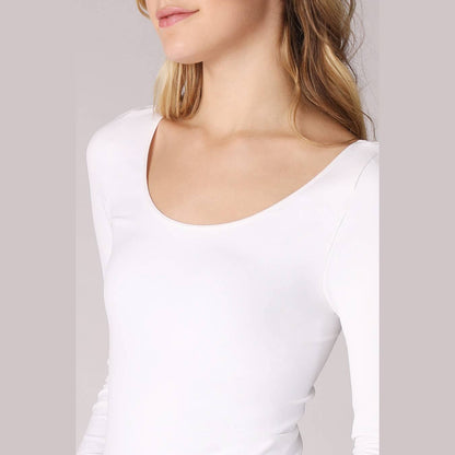 Long Sleeve Scoop Neck Top