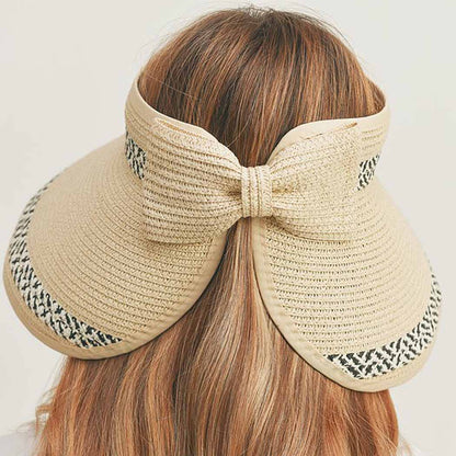 TWO PATTERNS LINE ROLL UP SUN VISOR