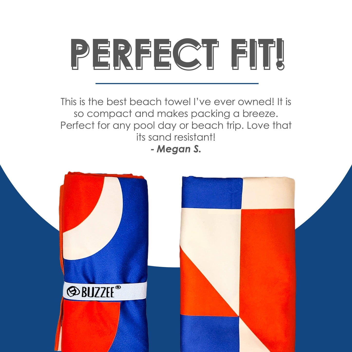 Sand Resistant Beach Towels - Double Sided Beach Towels