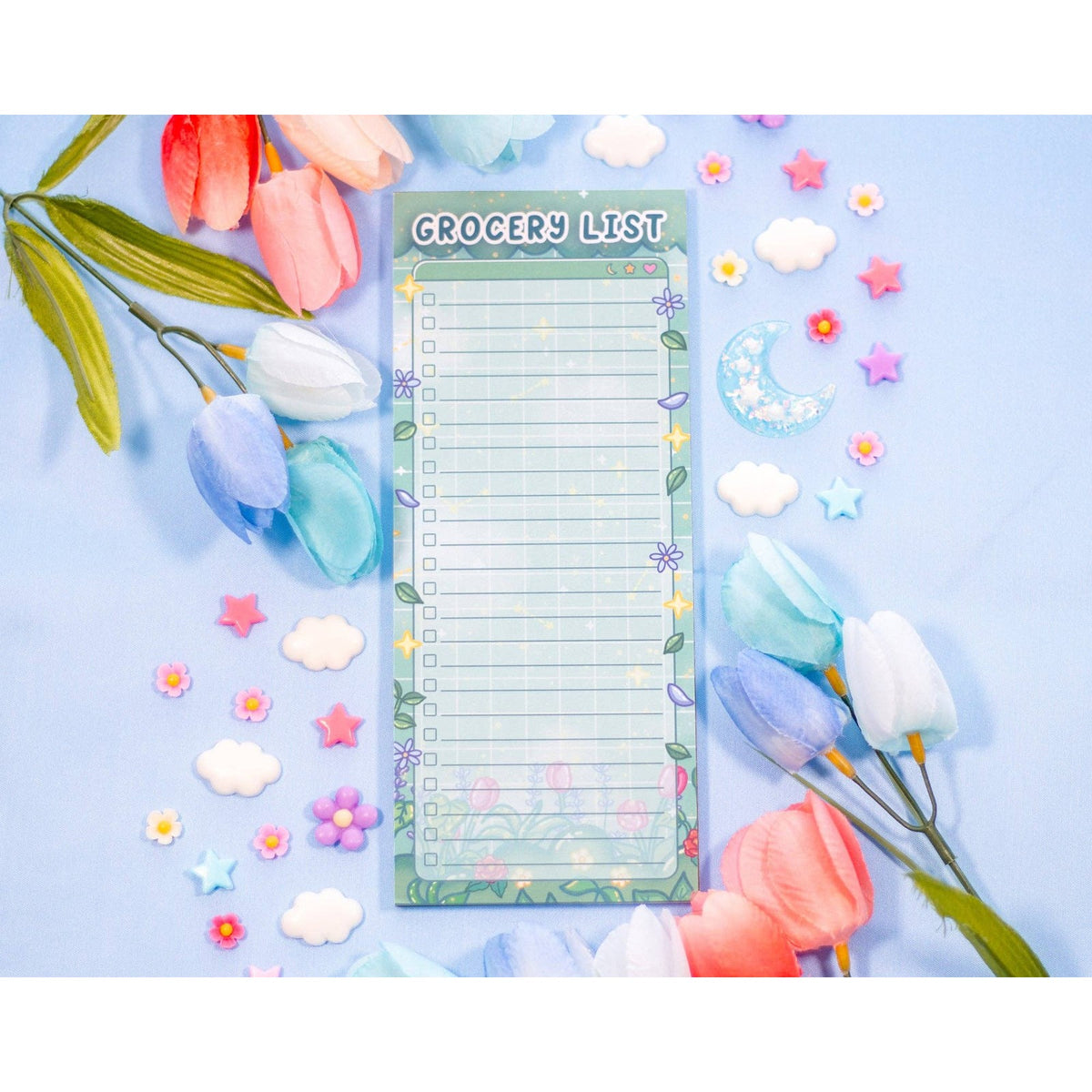 Botanical Bliss Grocery List Notepad - The Feral Market