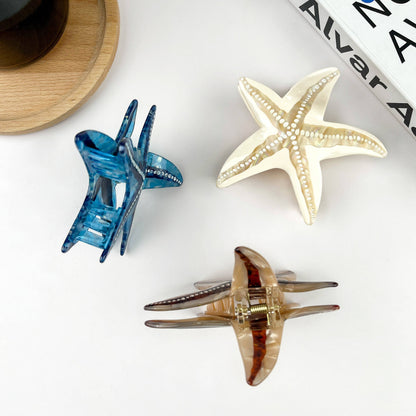 Starfish Hair Clip, Acetate Claw Clip
