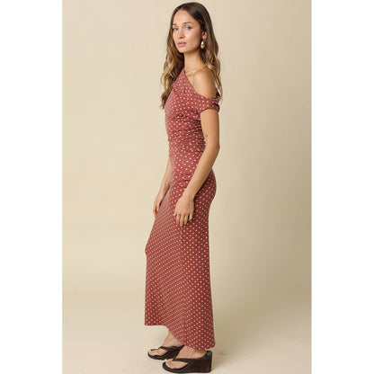 Camille Polka Dot Maxi Dress - The Feral Market