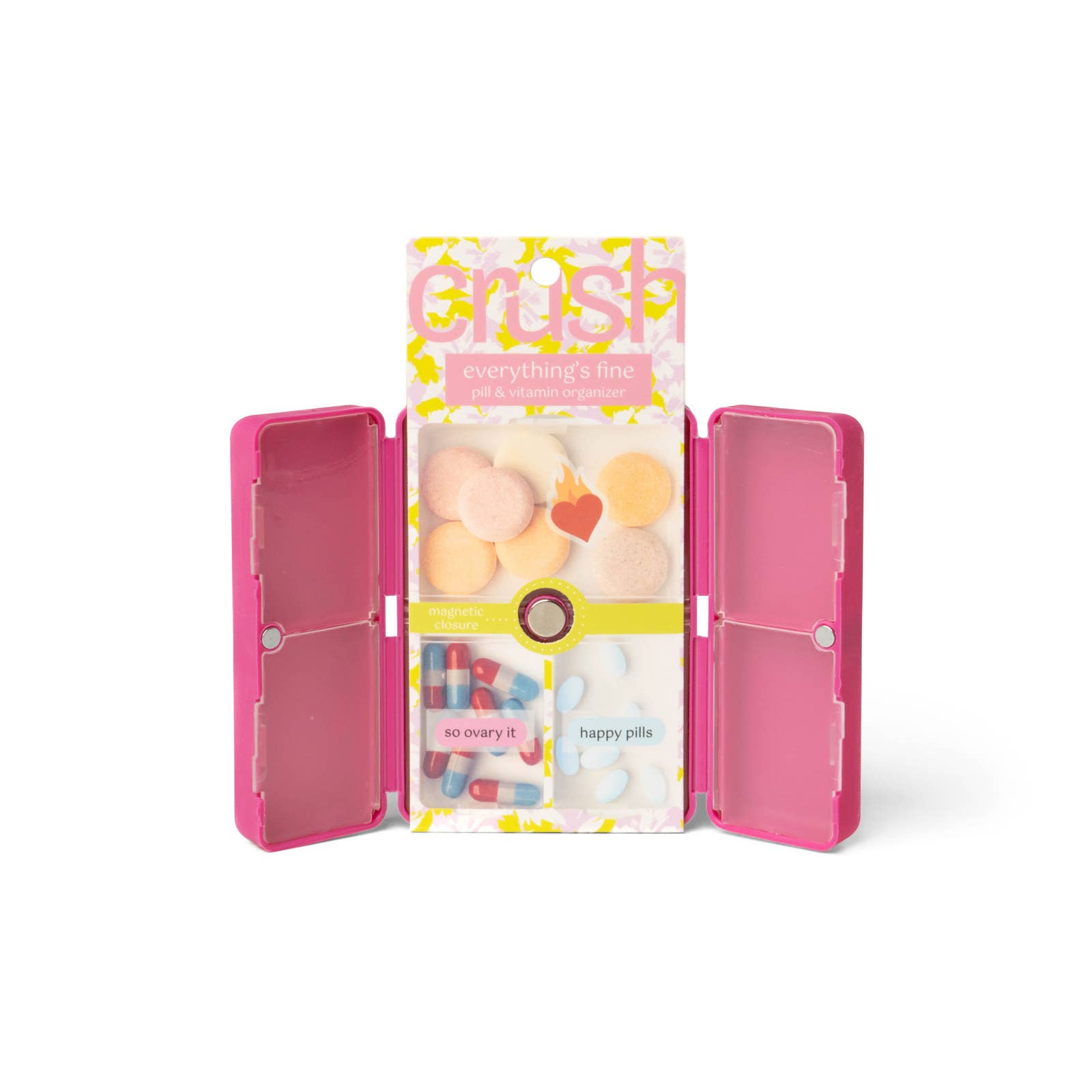 Crush Everything's Fine Pill & Vitamin Case - The Feral Market