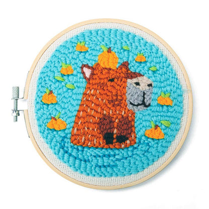 Capybara Punch Needle - The Feral Market