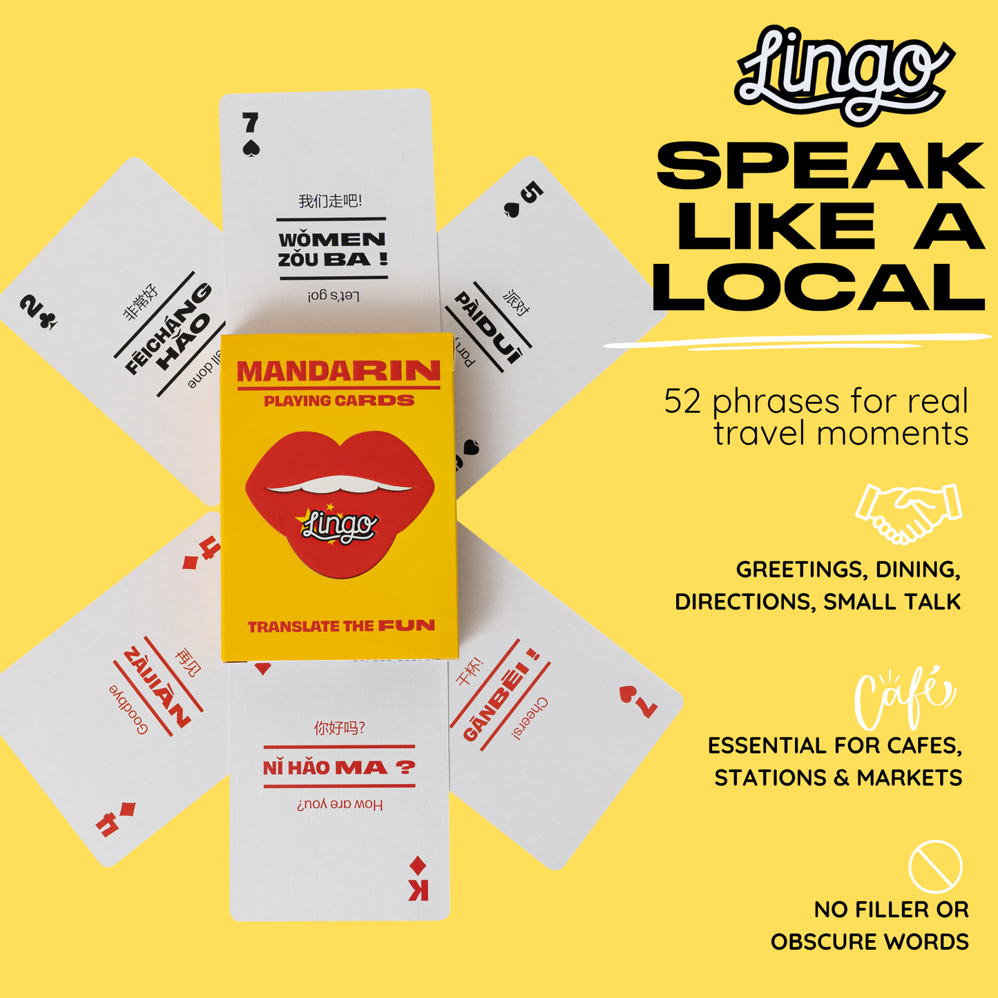 Mandarin Travel Playing Cards