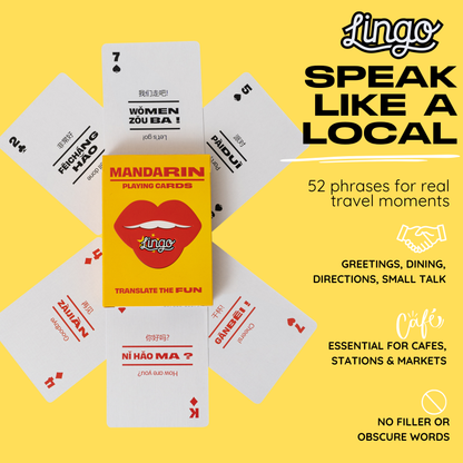 Mandarin Travel Playing Cards