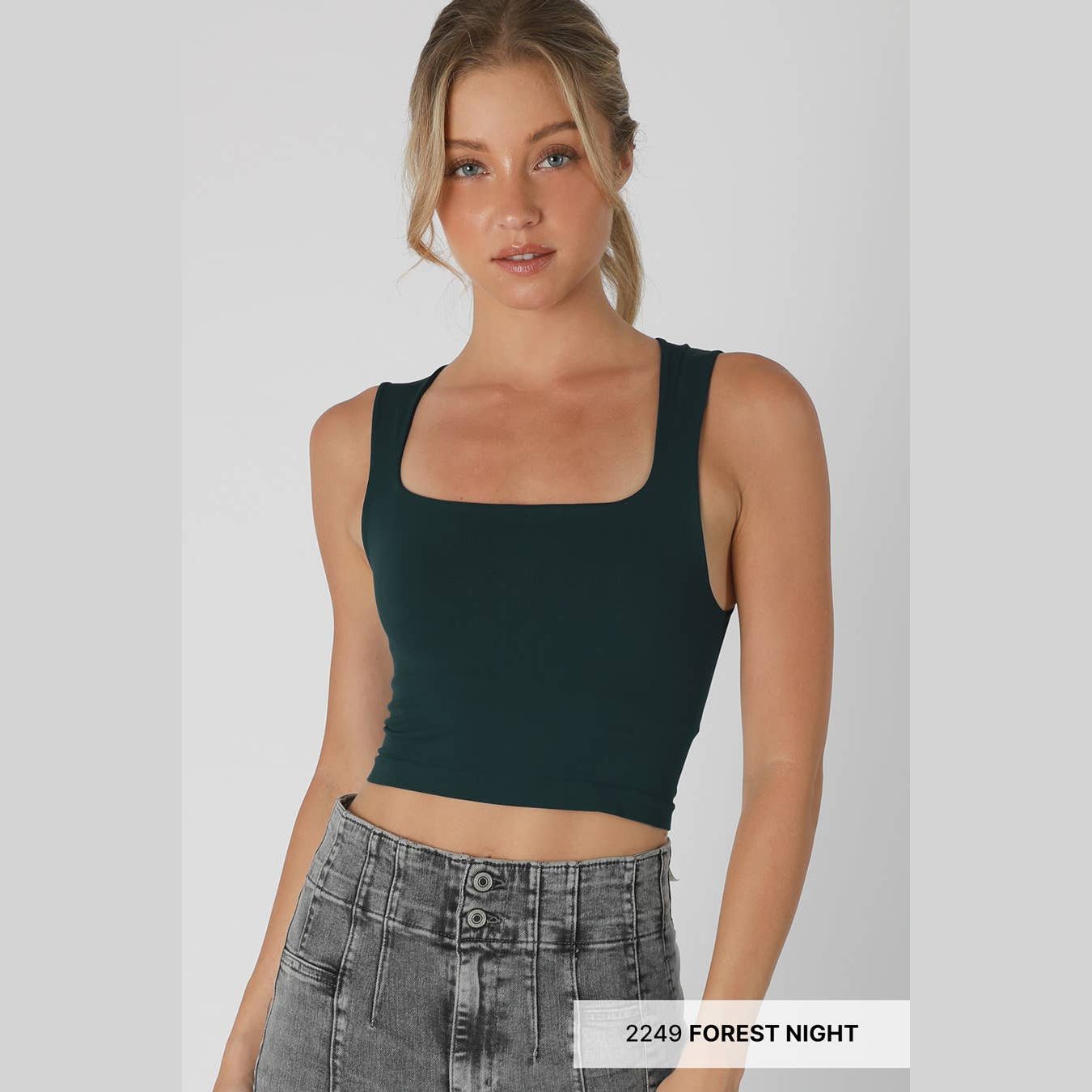 Clean Line Square Neck Top