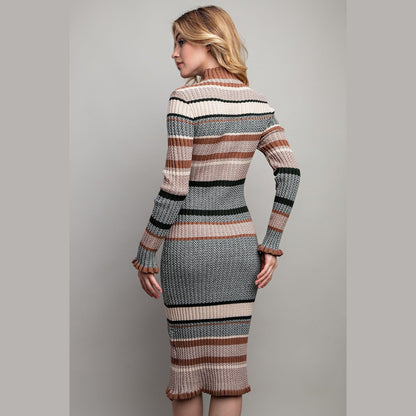 Jenny Ribbed Sweater Dress