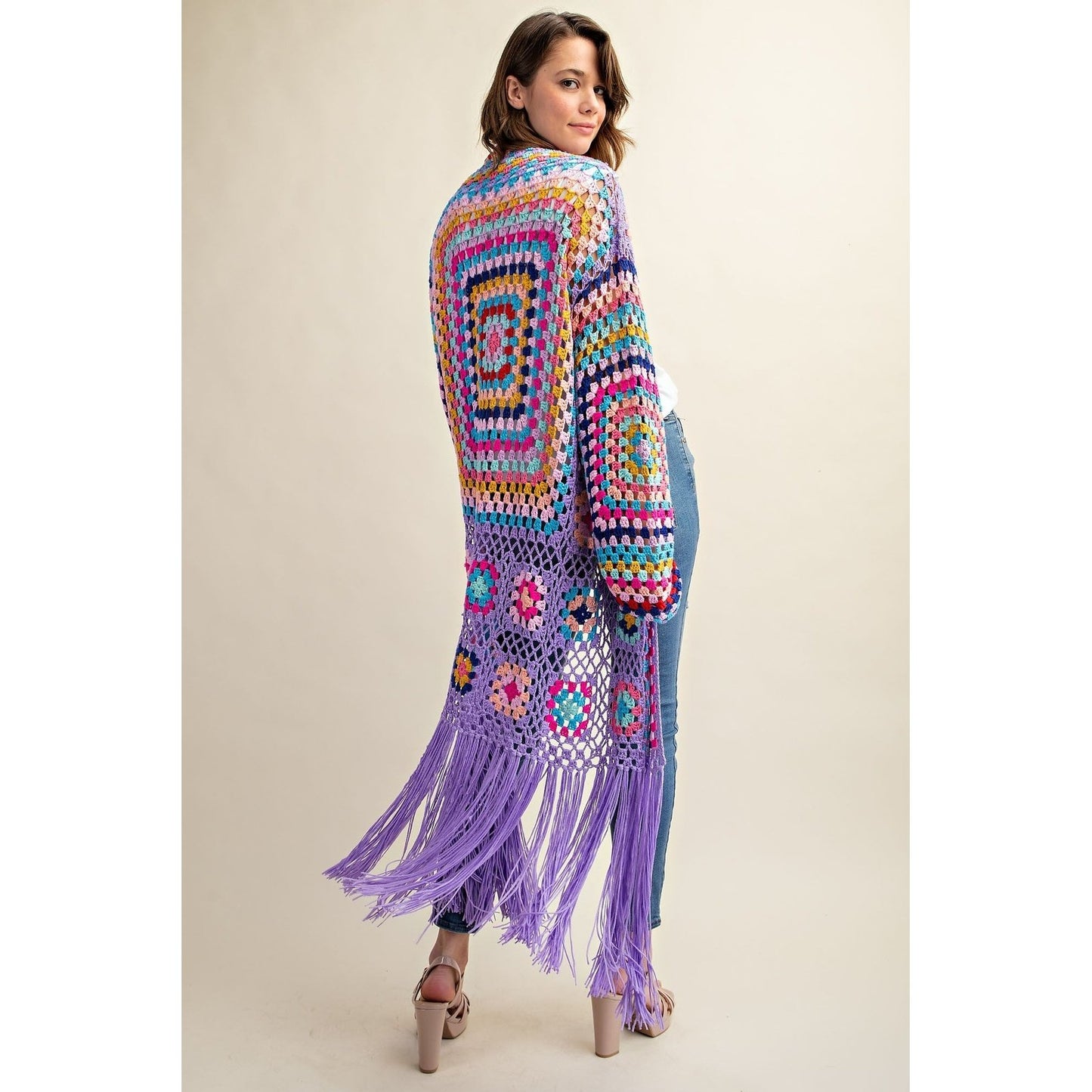 Penelope Multi Crochet Duster