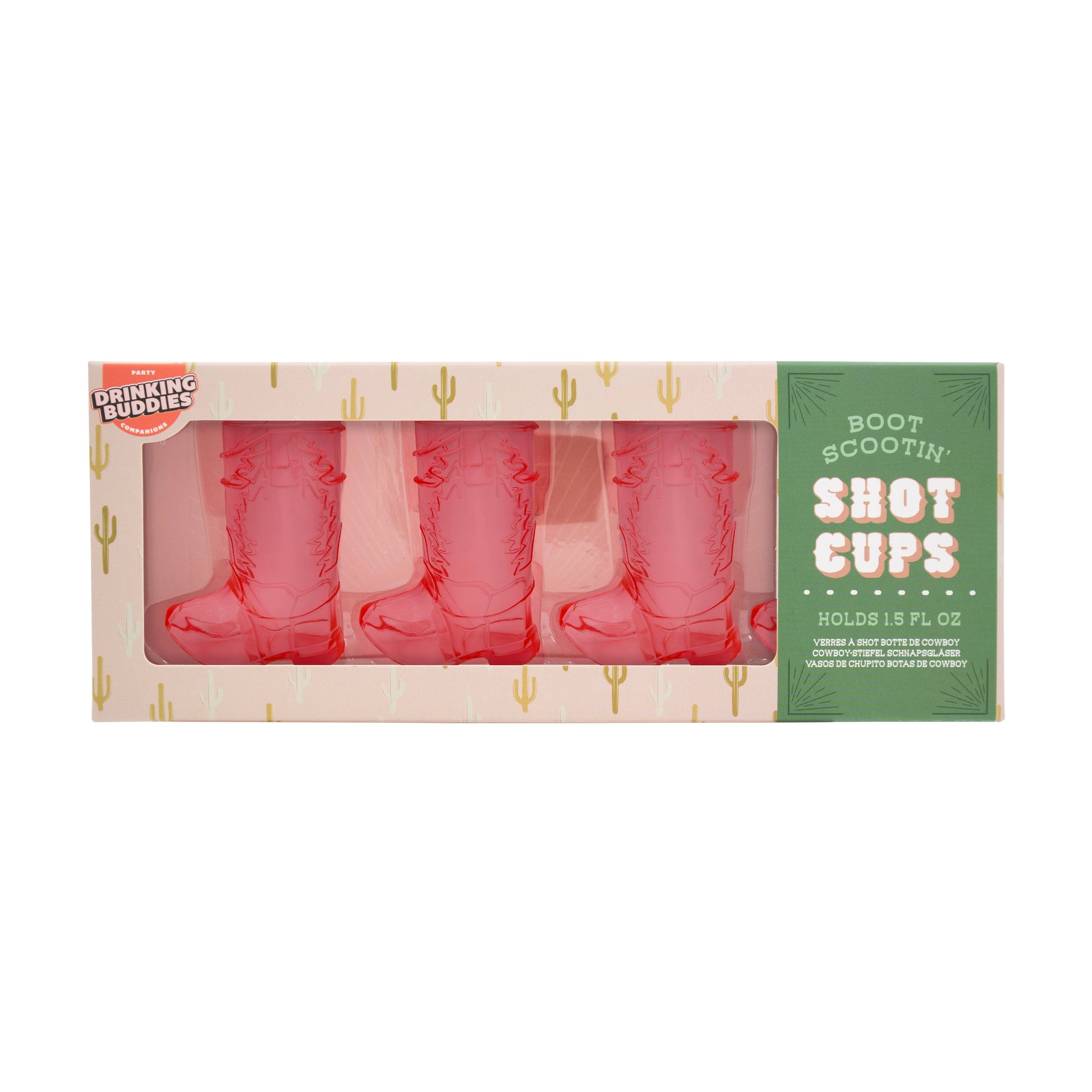 Western Pink Boot Shot Glasses - The Feral Market