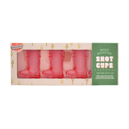 Western Pink Boot Shot Glasses - The Feral Market